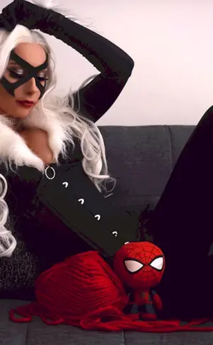 Schwarze Katze Cosplay Hot