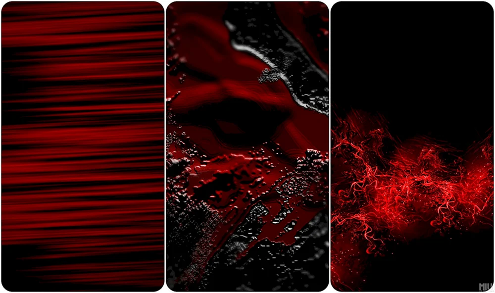 Schwarzes Rot auf Rot