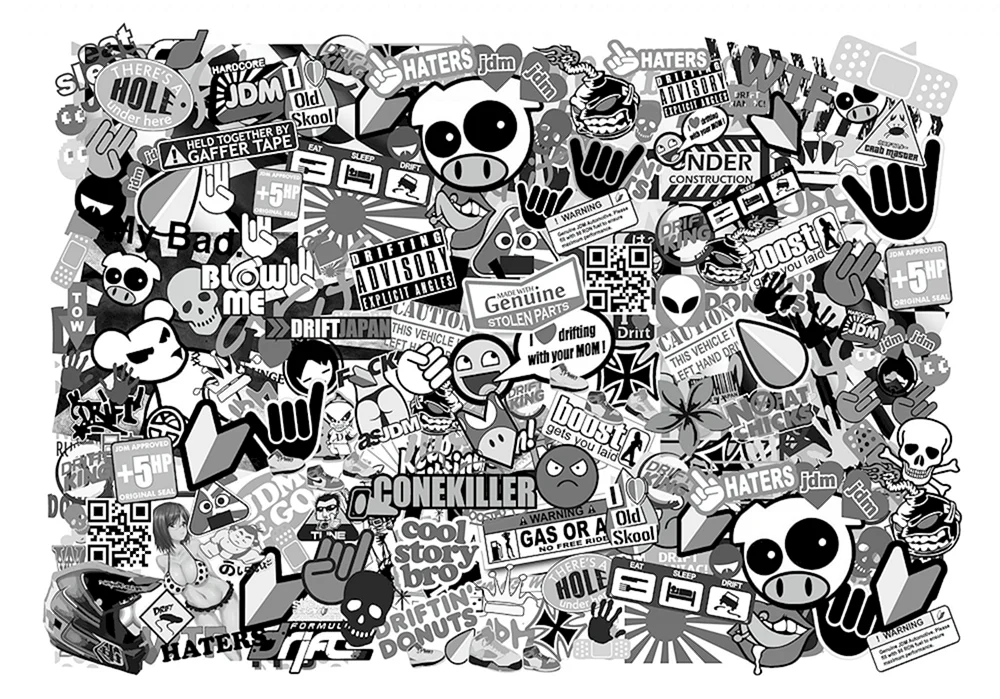 Malen mit Sticker