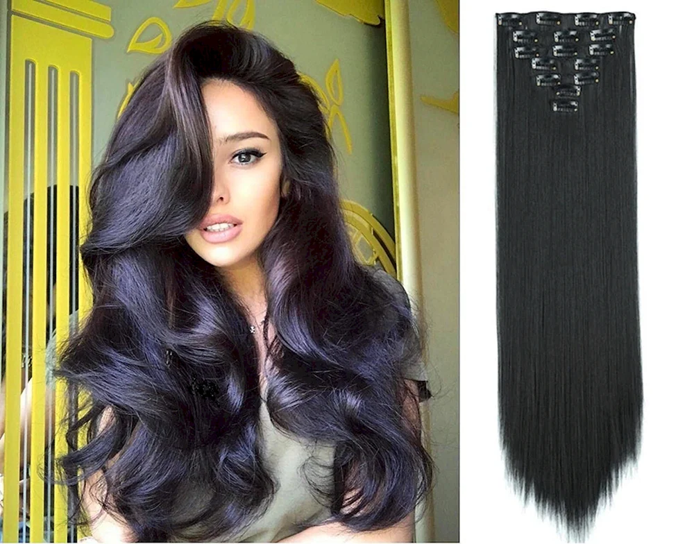 Schwarze Haarfarbe