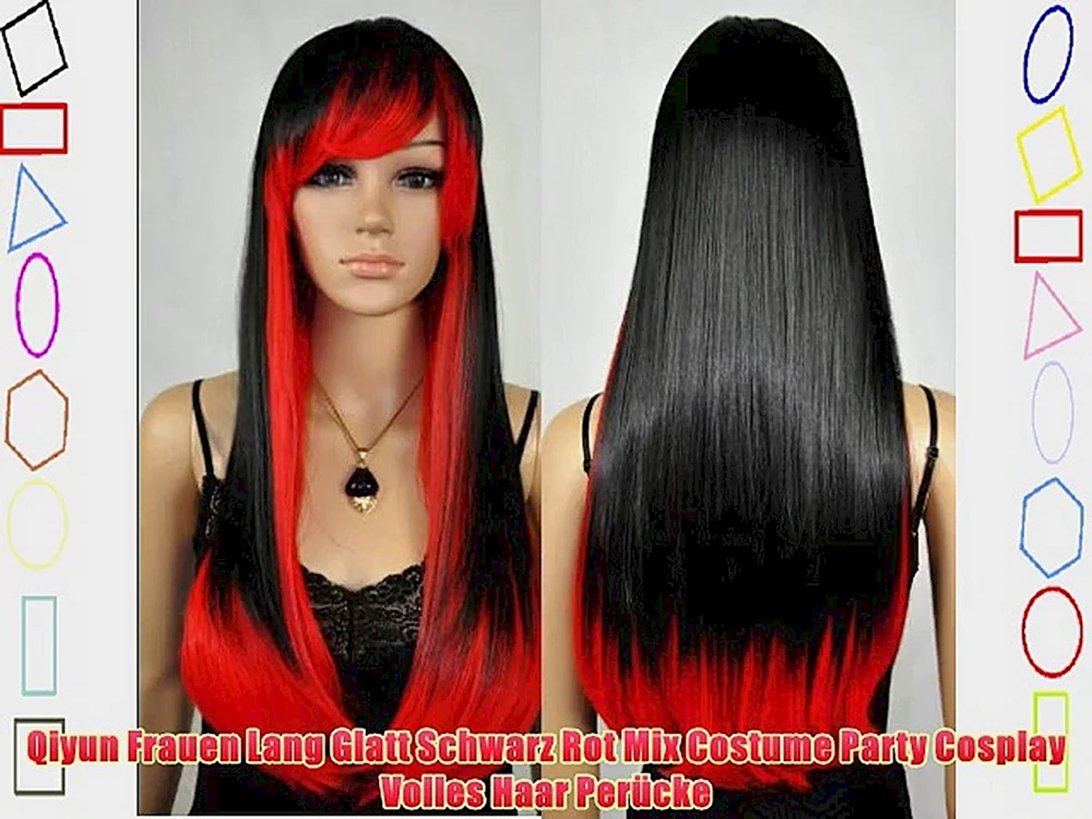 Red bob balayage