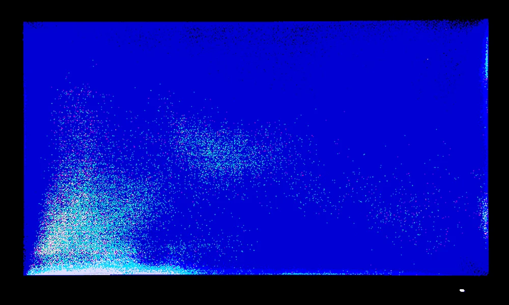 Schwarzer Bildschirm zur Überprüfung des schwarzen Hintergrunds