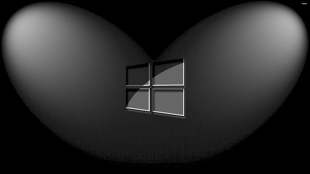 Schwarzer Windows-Hintergrund 10