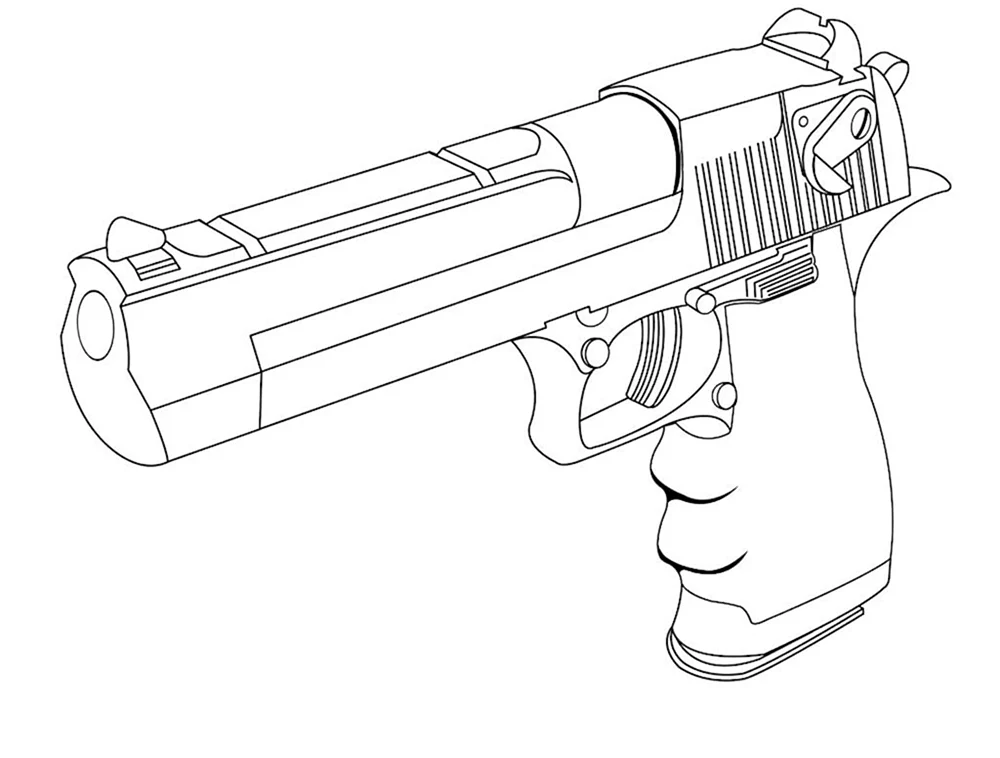 Smith 38 Revolver ausmalen