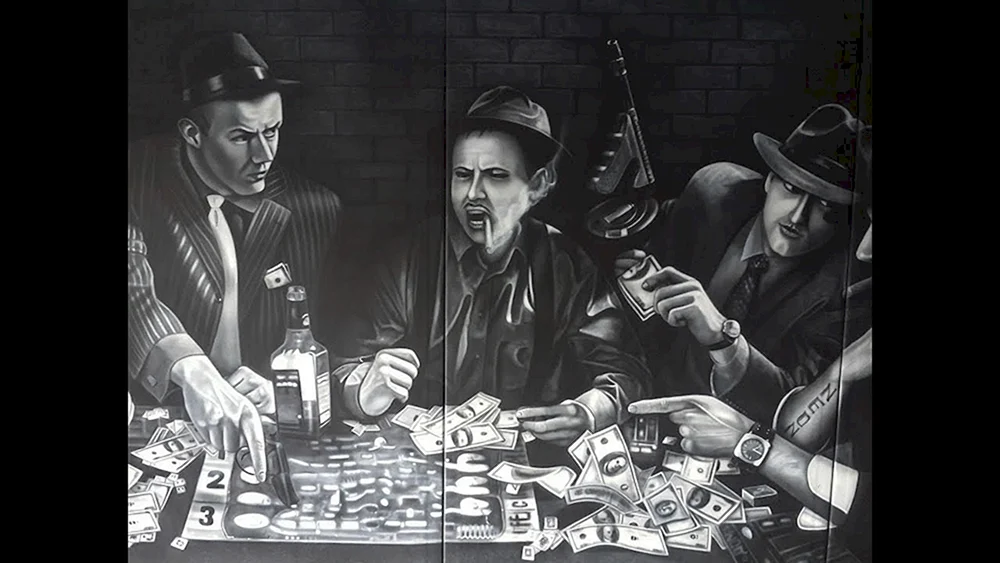 Chicago Mafia Al Capone Kunst