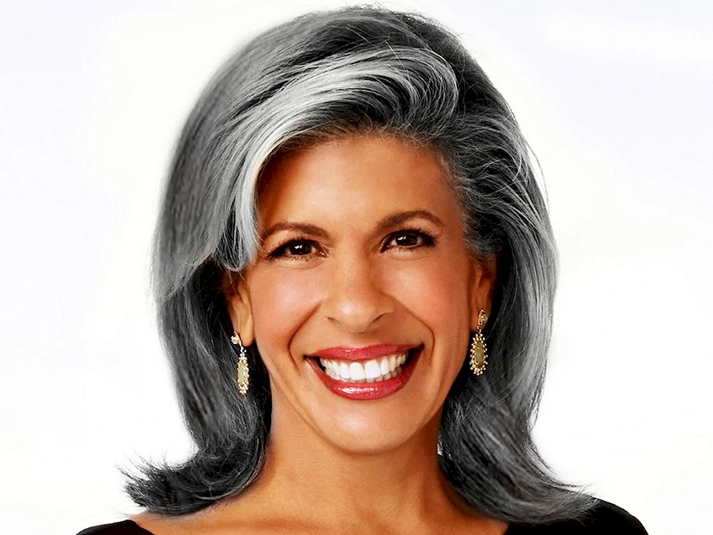 Laurie Mitchell Graues Haar