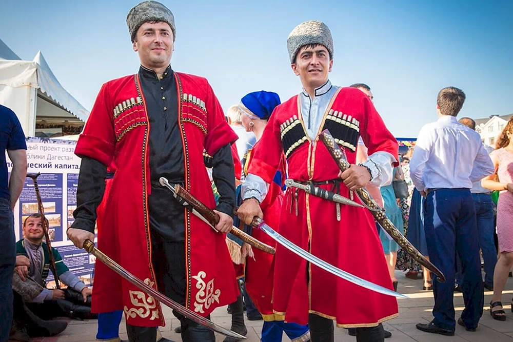 Dagestan Nationaltracht der Awaren.