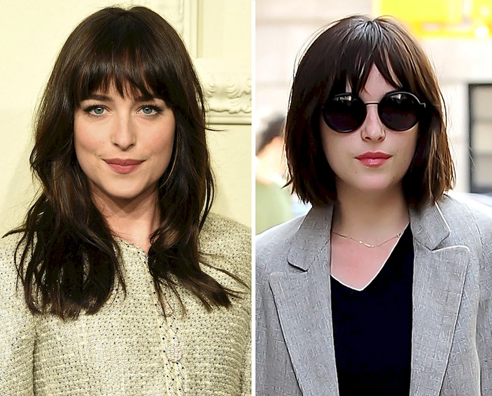 Dakota Johnson Fransen ohne Pony