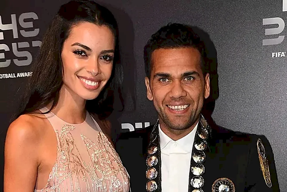 Dani Alves mit seiner Frau