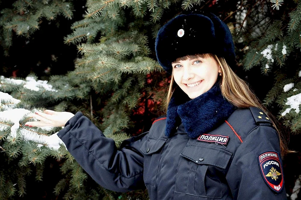 Russische Polizeibeamtinnen
