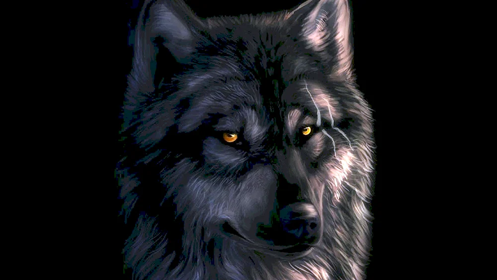 Wolf Tapete