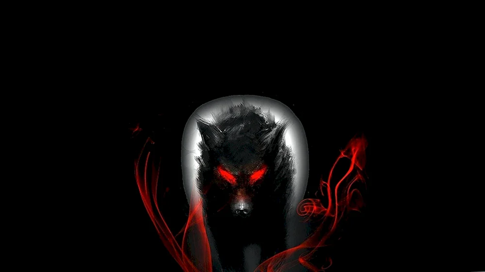 Dunkler Wolf
