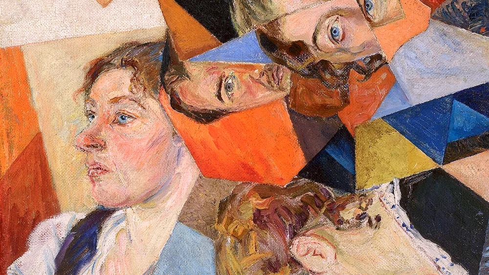 David Burliuk Familienporträt