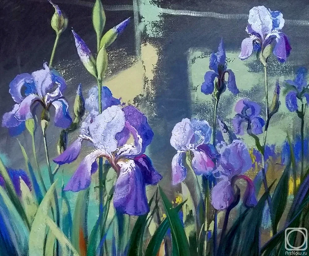Impressionist irises