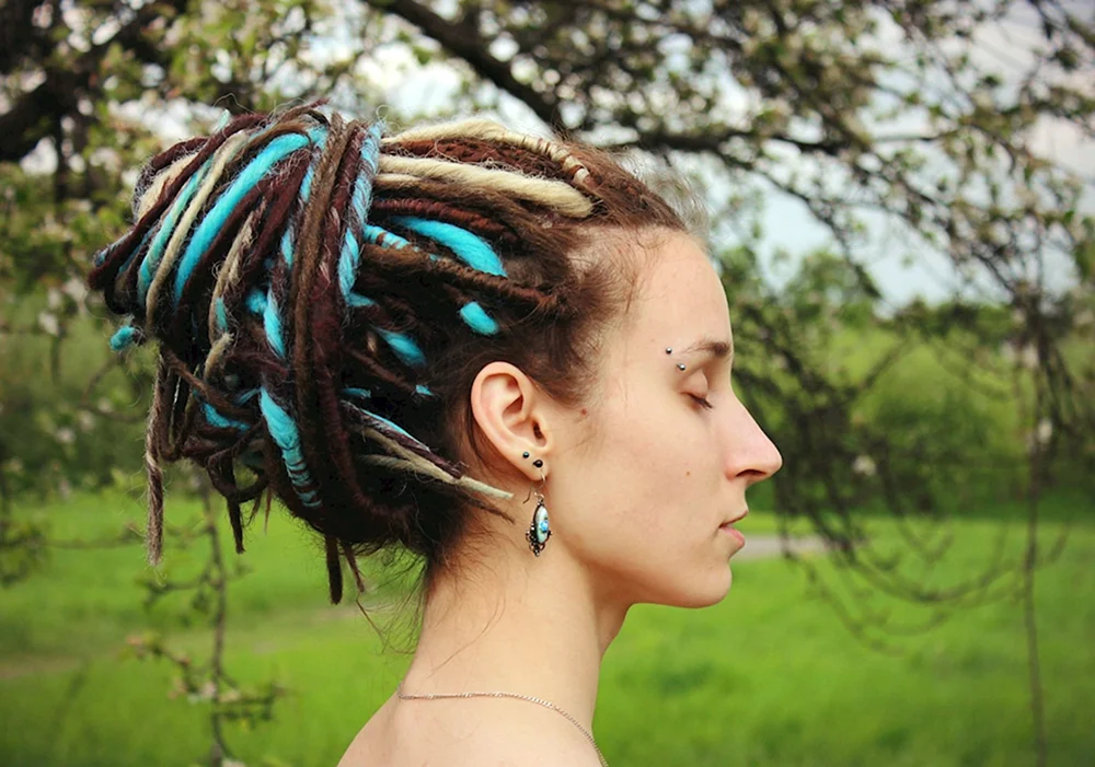 De Dreadlocks mit Kanekalon