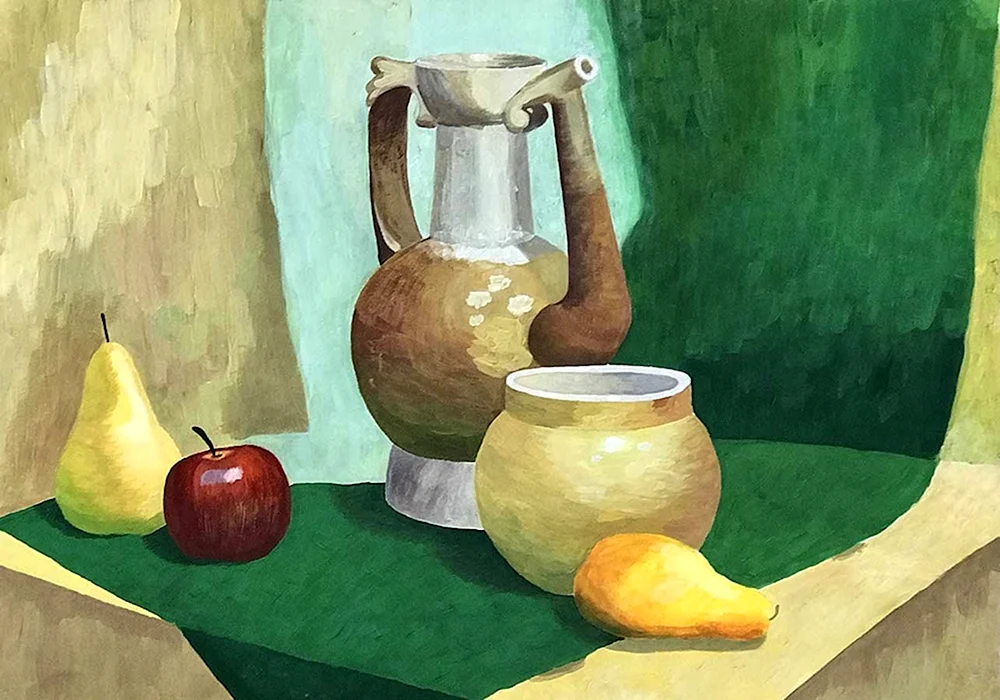 Akademische Stillebenmalerei Aquarellmalerei