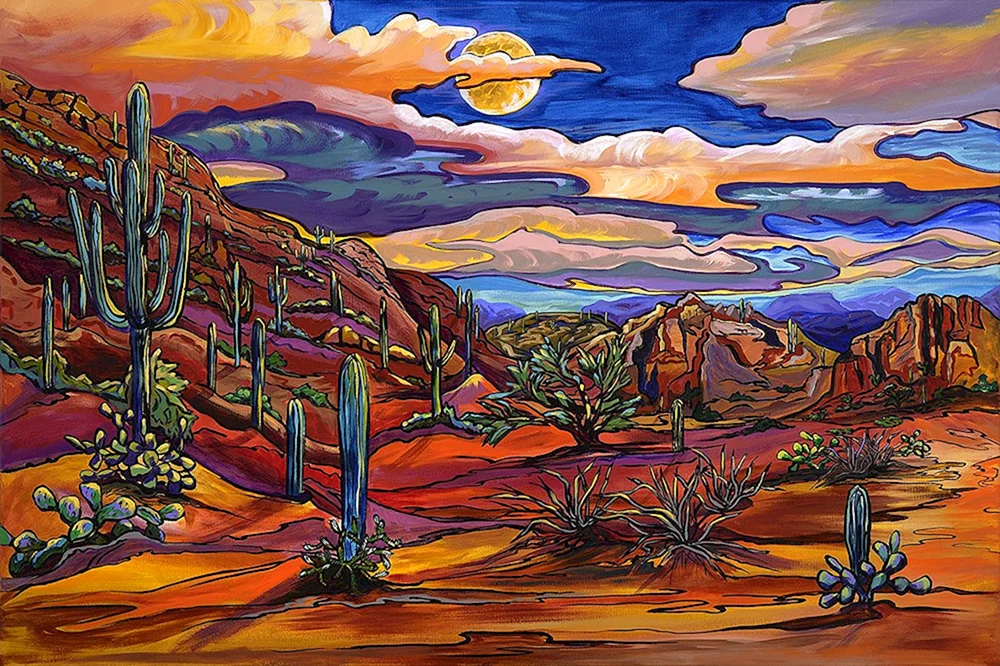 Dekorative Landschaft
