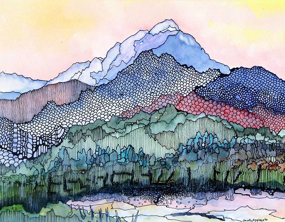 Dekorative Landschaft