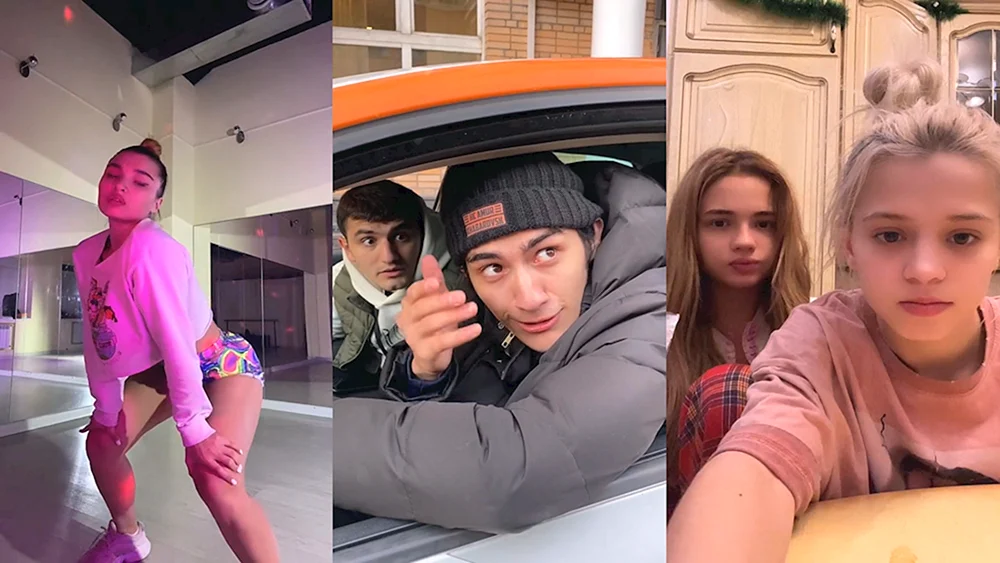Denis Dorokhov und großes Mädchen tik tok
