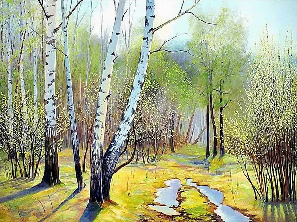 Alois Arnegger Frühlingslandschaft