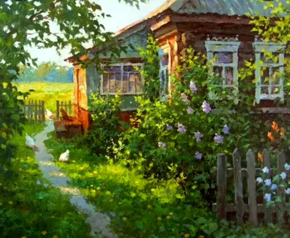 Ländliche Landschaft von Künstler Dmitry Levin