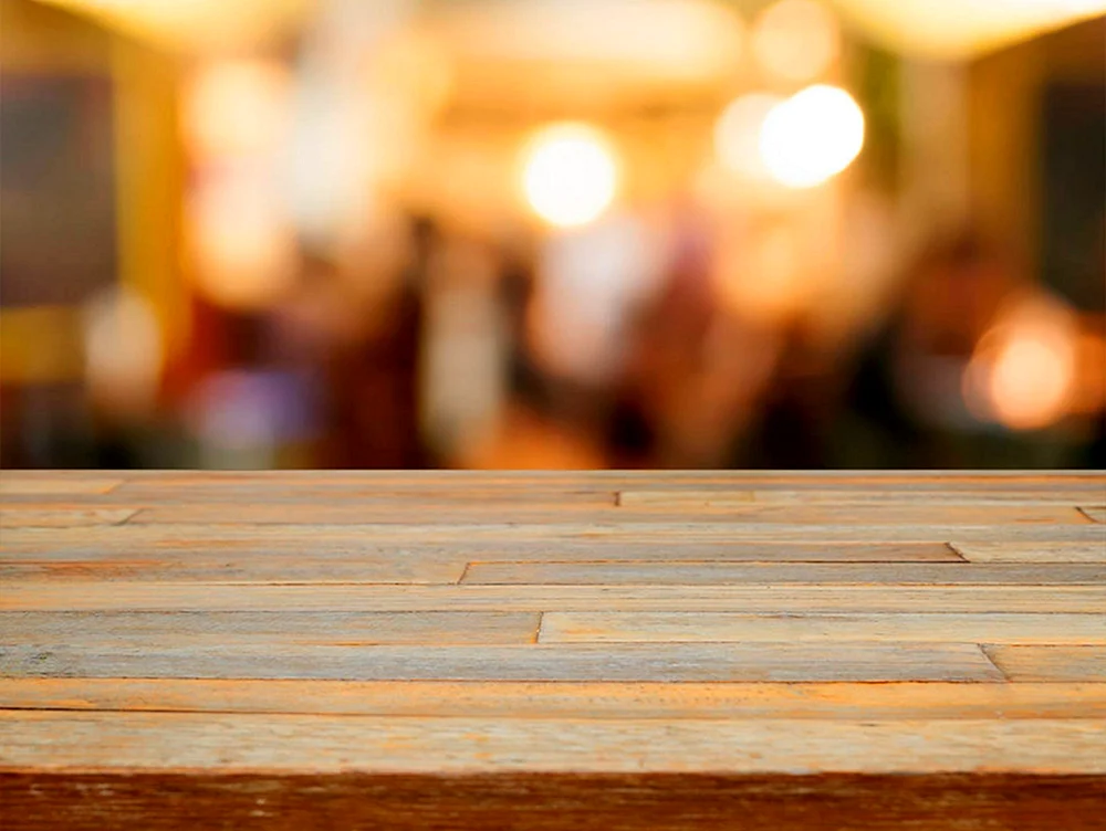 Dark wood table surface