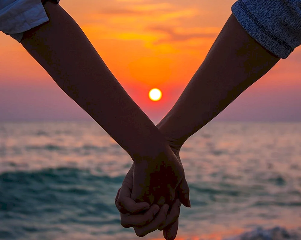 Männliche und weibliche Hand