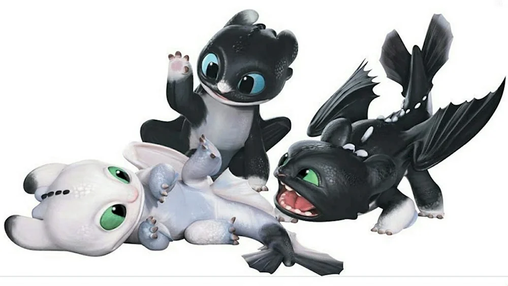 Drache Ohnezahn und weiße Wut