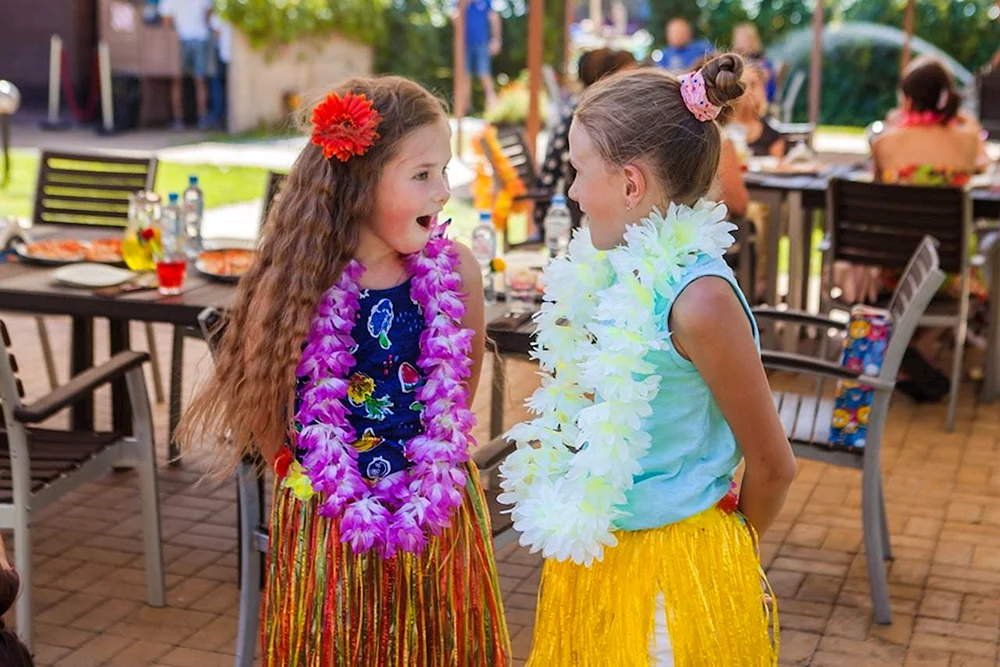 Kinderparty auf Hawaii