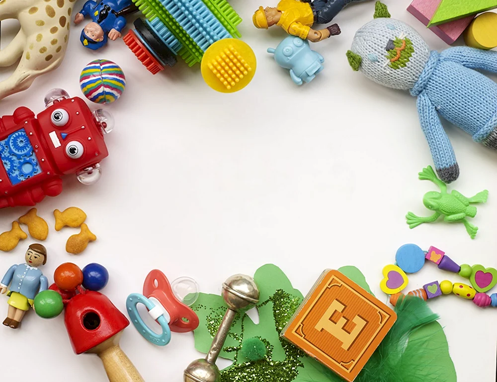 Kinderspielzeug Hintergrund
