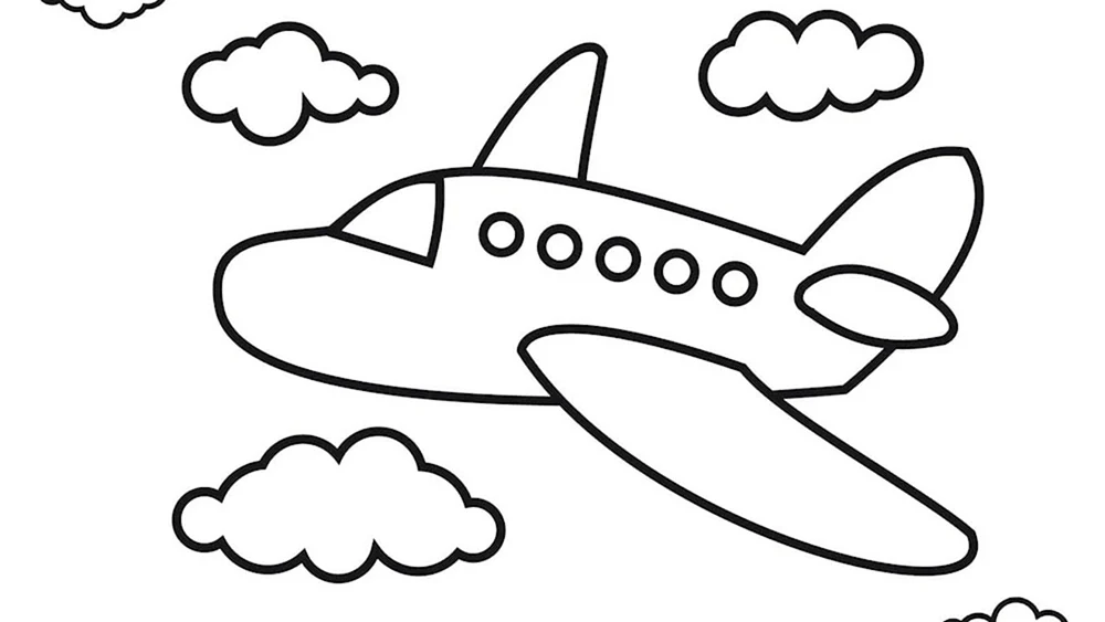 Kinderbilder von Flugzeugen