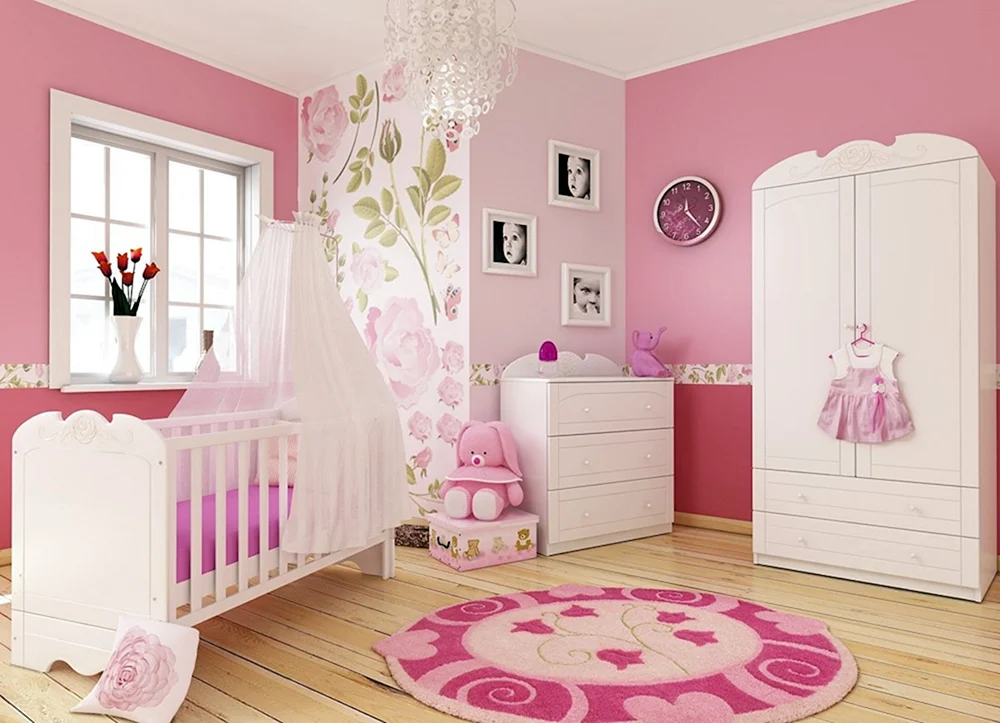 Mädchen Kinderzimmer Tapete