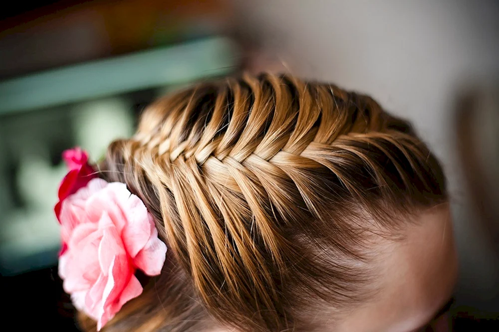 Korbfrisuren für Mädchen