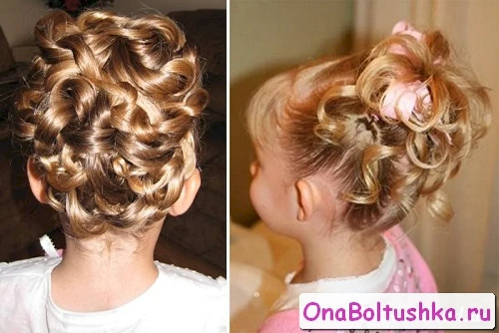 Mädchenfrisuren für den Abschlussball im Kindergarten