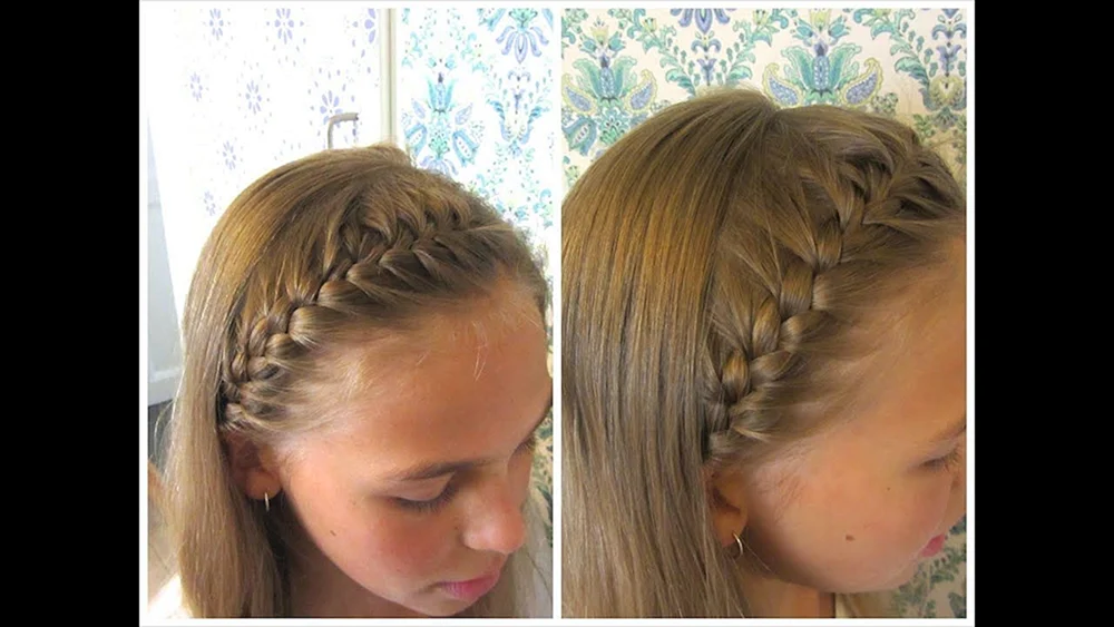 Kinderfrisuren mit Flechtwerk