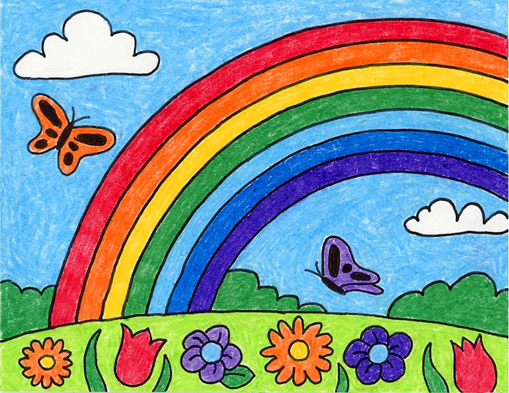 Regenbogen Zeichnung