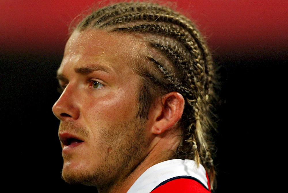 Beckham mit Pferdeschwanz