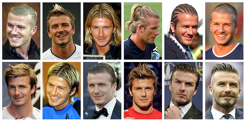 David Beckham Frisur als junger Mann
