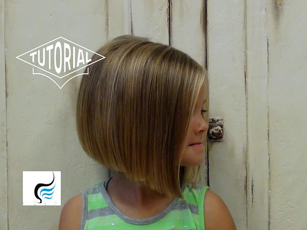 Mädchen mit Bob- Babyhaar