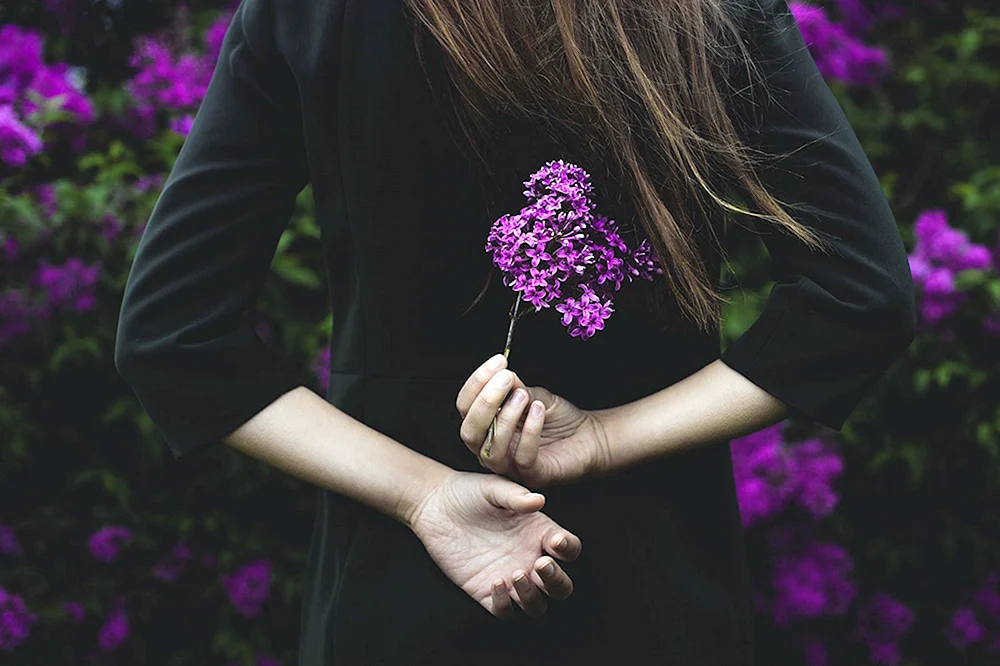 Mädchen mit Blumen