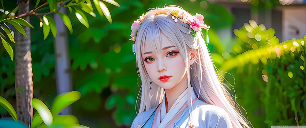 Anime Blumenmädchen