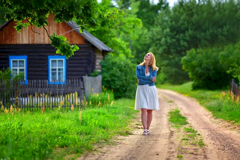 Ksyusha Egorova junges Bauernmädchen