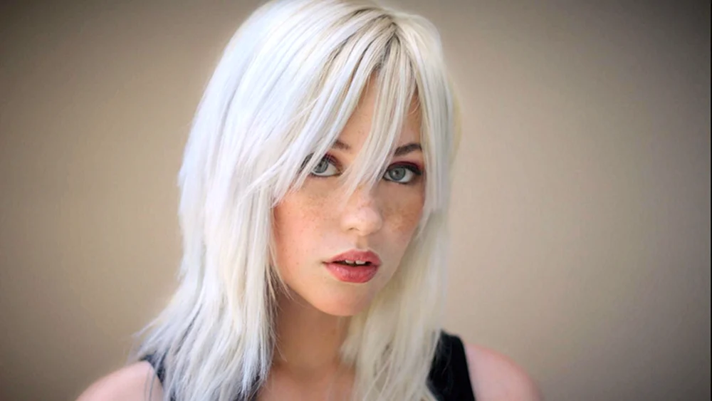 Girl with white hair