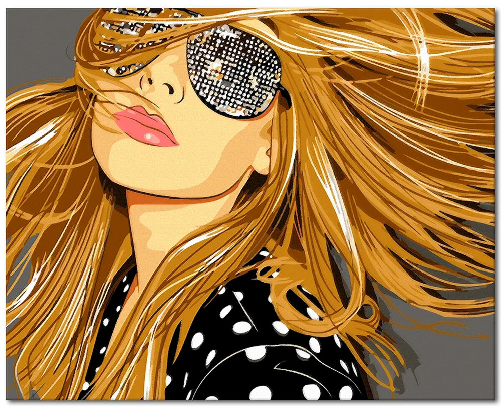 Mädchen blonde Kunst