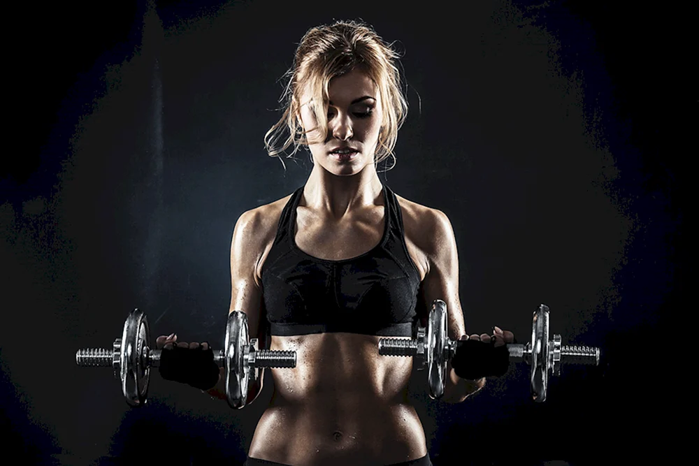 Mädchen und Fitness