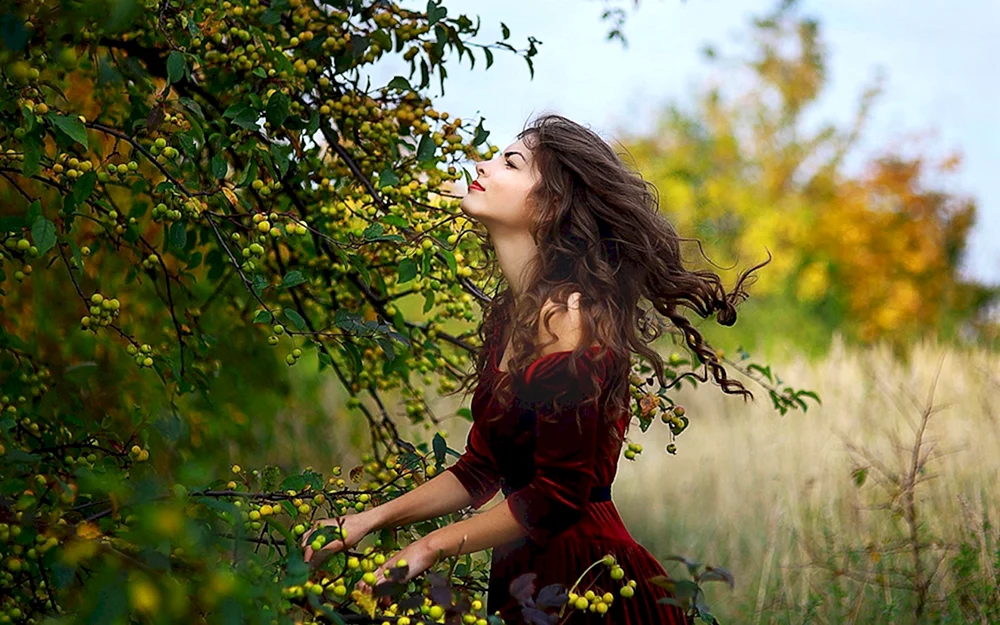 Mädchen in der Natur