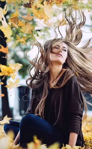 Mädchen Herbst