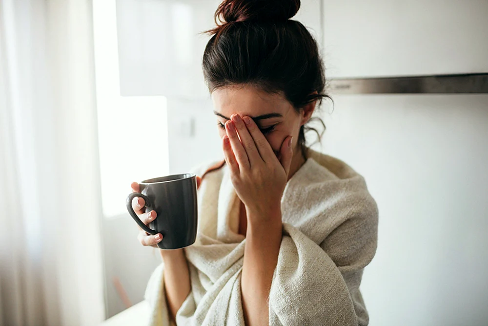 Mädchen mit Kaffee