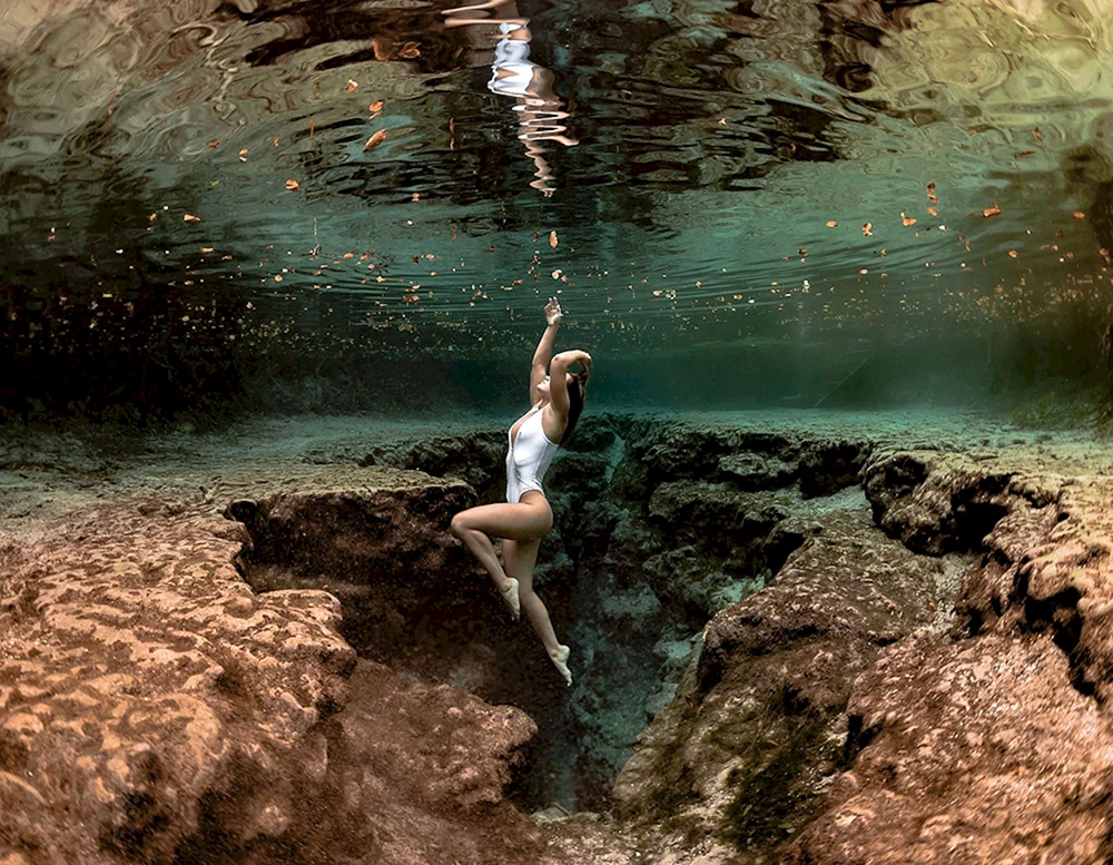 Meditation unter Wasser