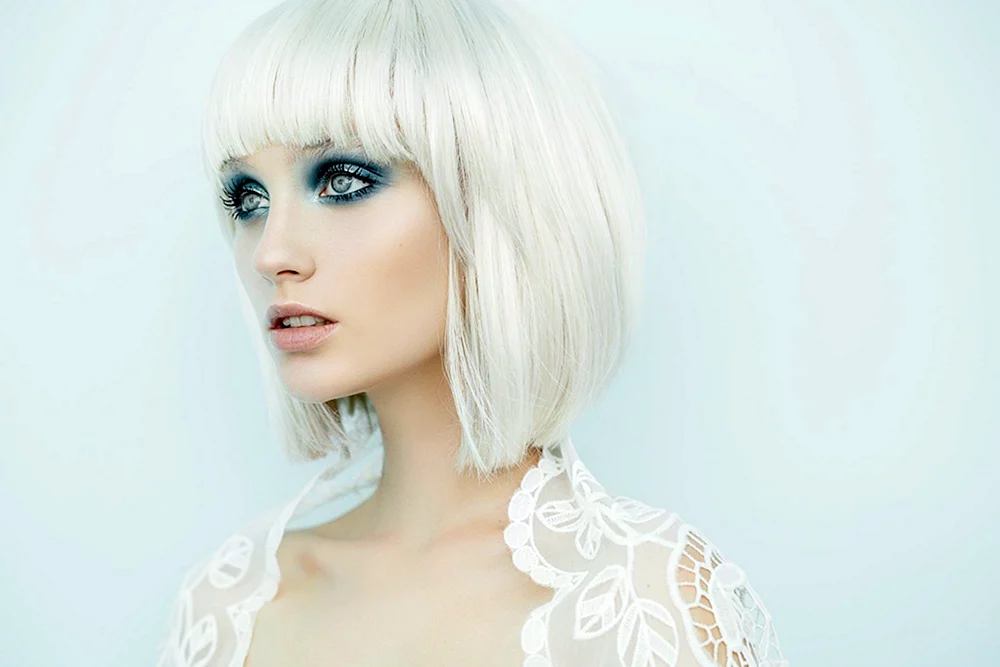 Girl with white hair